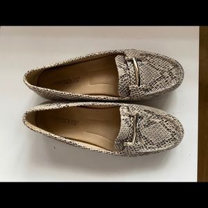 Aerosoles snake print loafers